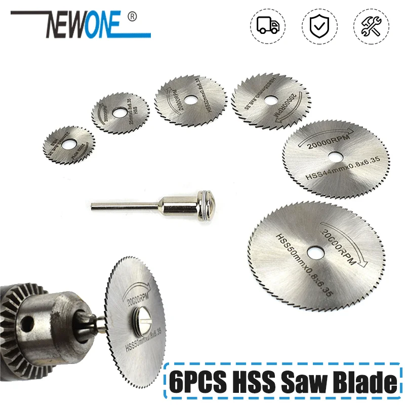 

HSS High speed steel Saw Blades+ 1 Extension Rod Mandrel For Metal Dremel Rotary Tool Cutting Discs Wheel Wood Cutting Saw