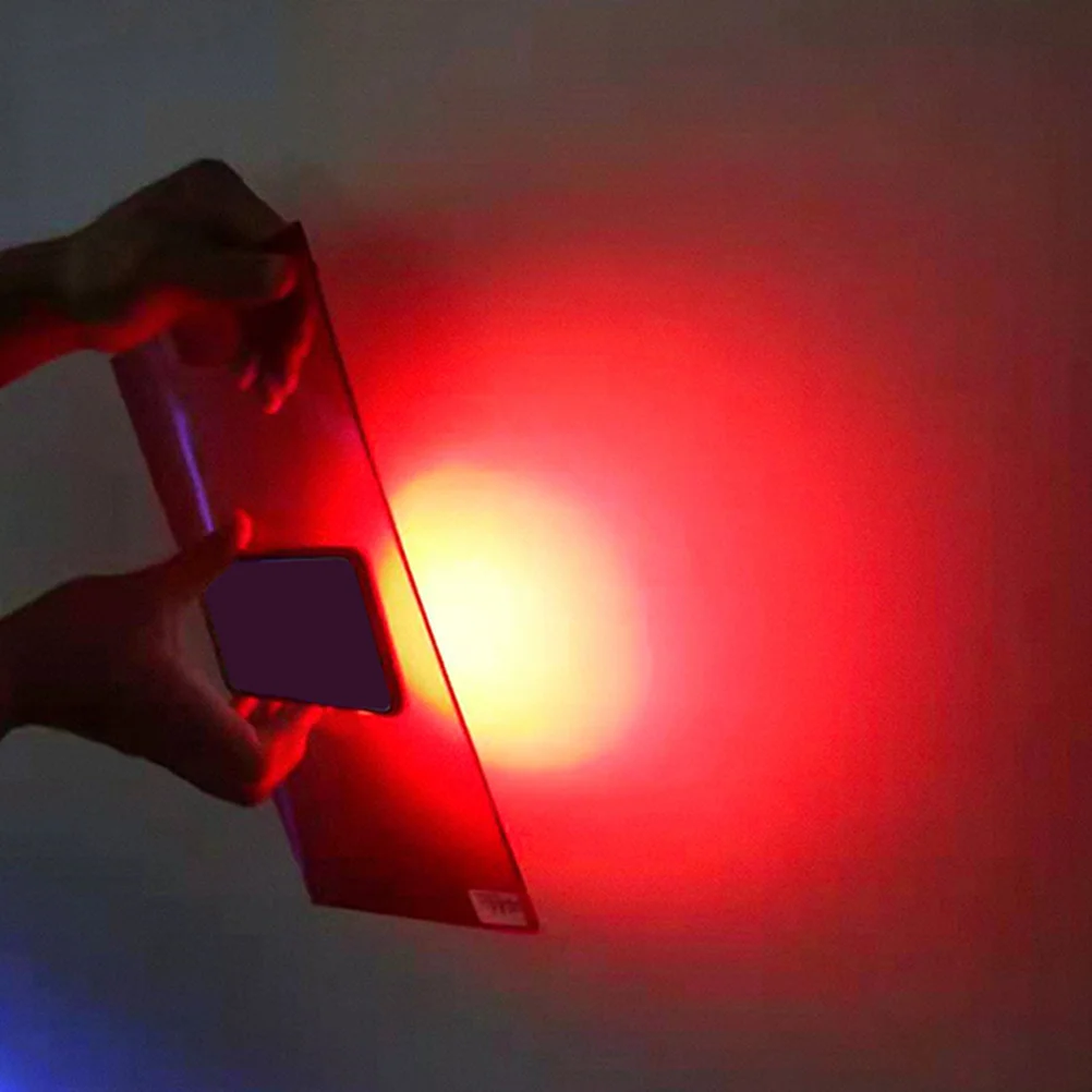 

CAXUSD Lighting Gels for Photography Red Diffusion Film Light Correction Stickers for Studio Sun Pet Child