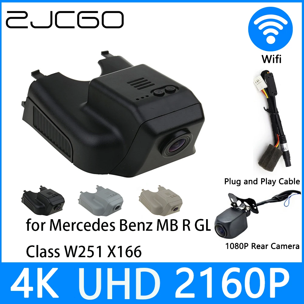 

ZJCGO Dash Cam 4K UHD 2160P Car Video Recorder DVR Night Vision for Mercedes Benz MB R GL Class W251 X166