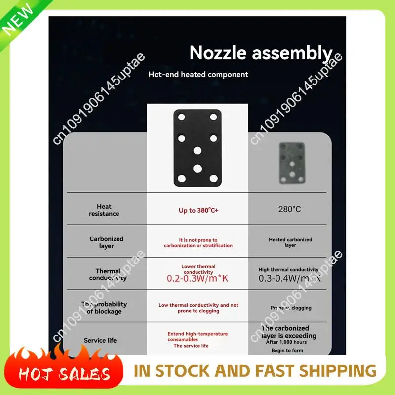 N88R untuk Bambu Lab A1/A1 Mini 3D Printer Hotend Komponen Suku Cadang Pengganti Rakitan Pemanas