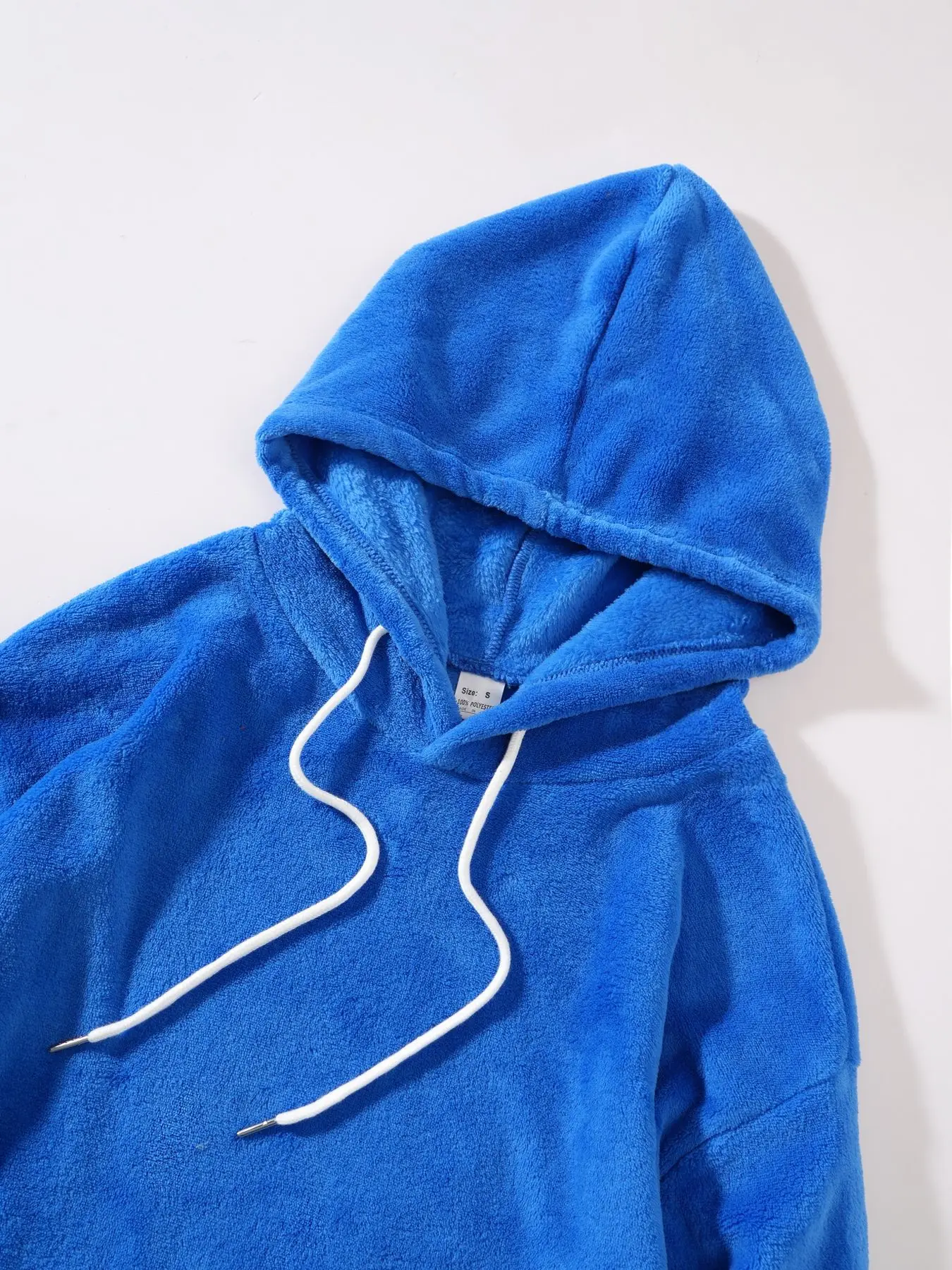 Herren Weiches Warmes Flanell Zweiteiler Set Übergroßer Kapuzenpullover mit Kordelzug Lose Hose Lässige Hauskleidung Herbst Winter Tägliche Kleidung – Detail 27