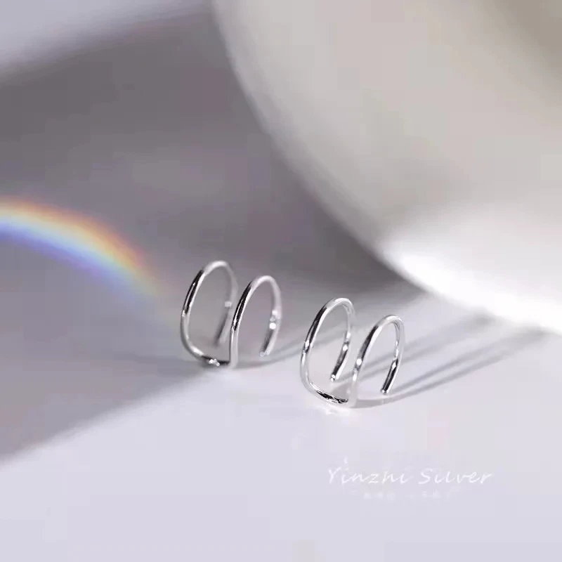 Stainless Steel Clip Earrings for Women High Quality Creative Simple C Non-Piercing Ear Clip Cuff Ear Buckle Trend Jewelry Gift