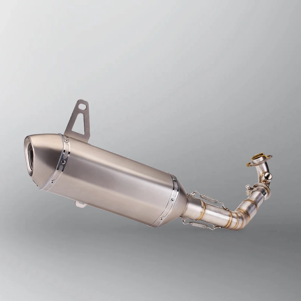 For Piaggio Vespa GTS 250 300 2007-2020 Slip-On Exhaust Muffler Mid-Tube for GTS Motorcycle Performance Upgrade