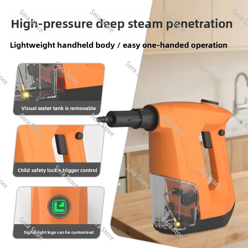 Handheld Steam Iron with Lock Button for Home Portable Electric Steam Cleaners