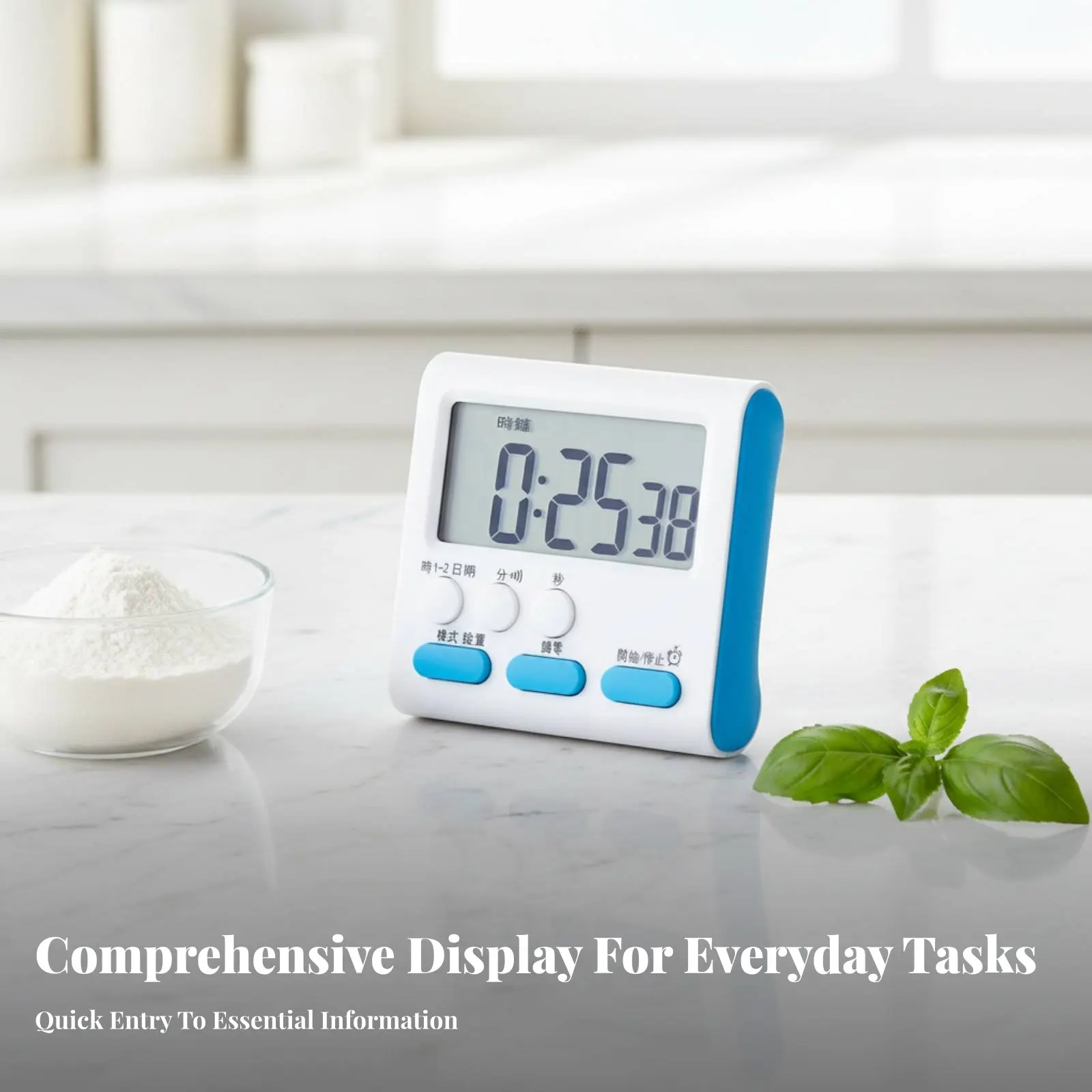 Temporizador de Disciplina LED, Reloj Despertador Digital, Temporizador para Cocina y Estudio, Pantalla de Calendario y Día de la Semana, Temporización Dual, Memoria, Modo Silencioso