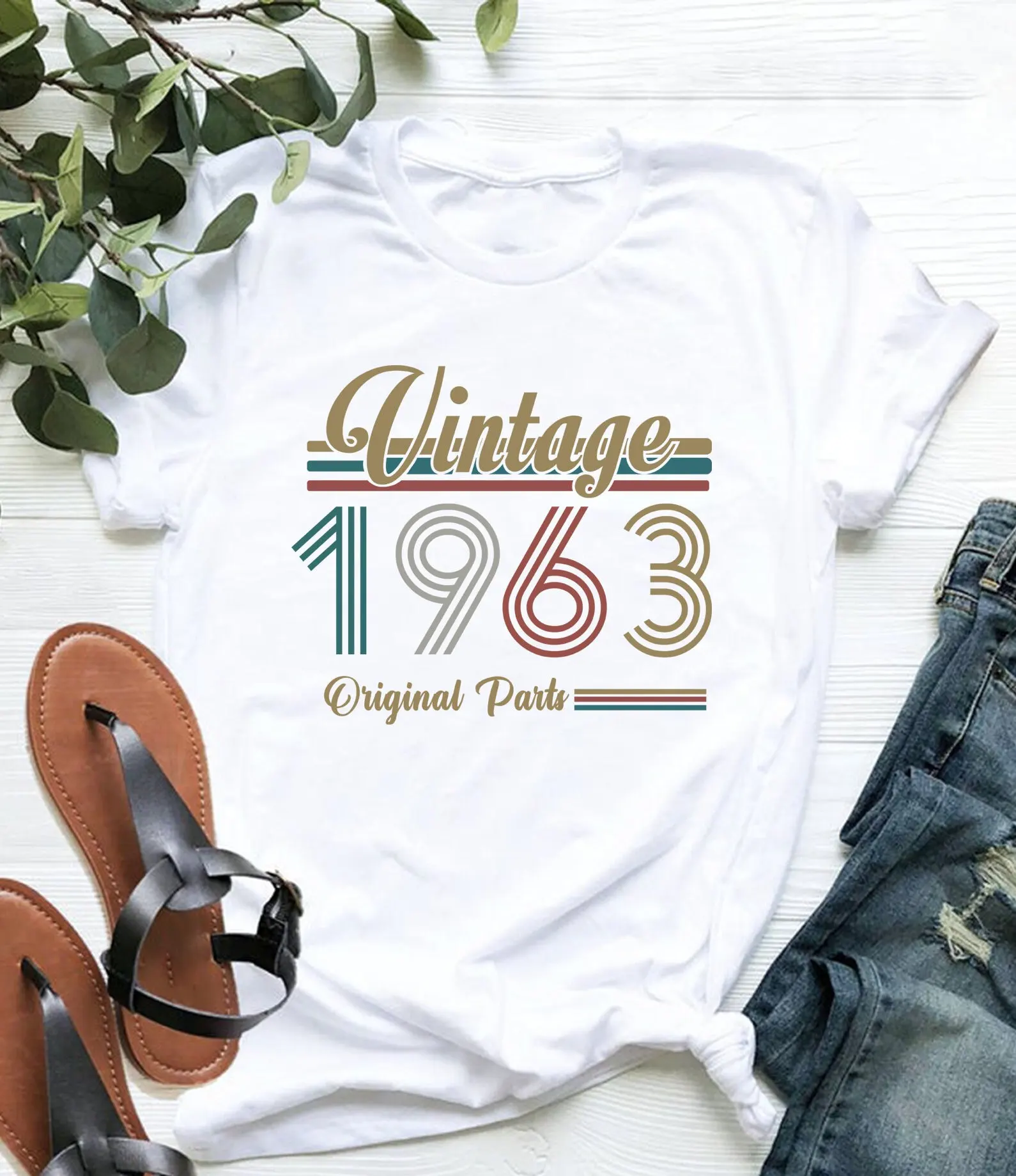 เสื้อยืดวันเกิด61St 1963วินเทจสำหรับผู้หญิงวันเกิดเพื่อนรัก