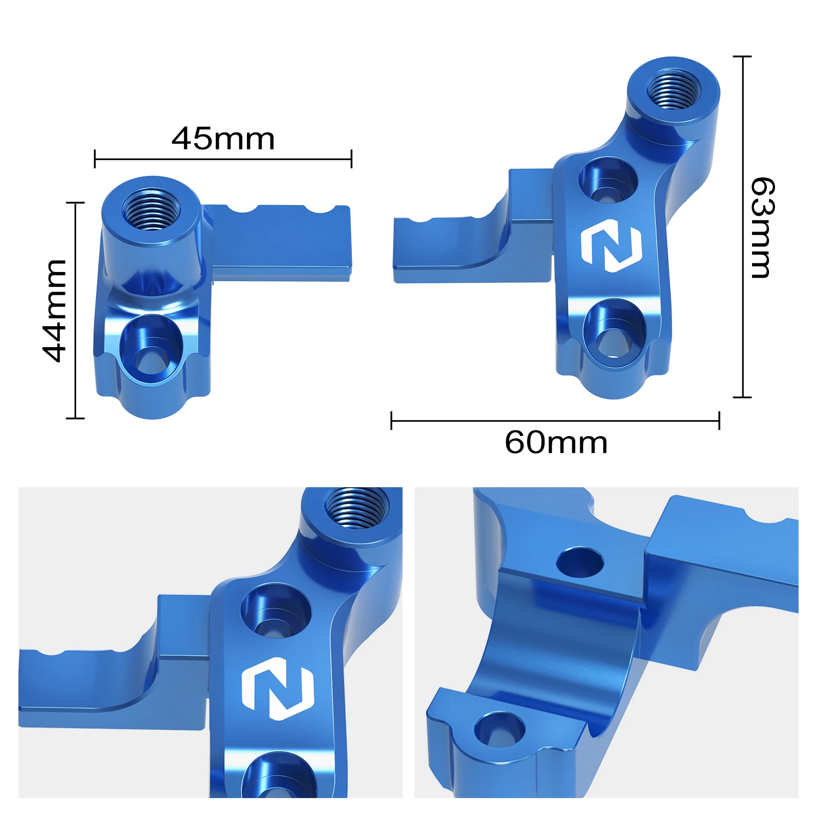 NICECNC For Husqvarna TC 125 250 FC FX 450 350 250 TX 300I 2022-2024 Front Brake Clutch Master Cylinder Clamp Guard Mirror Mount - Image 2