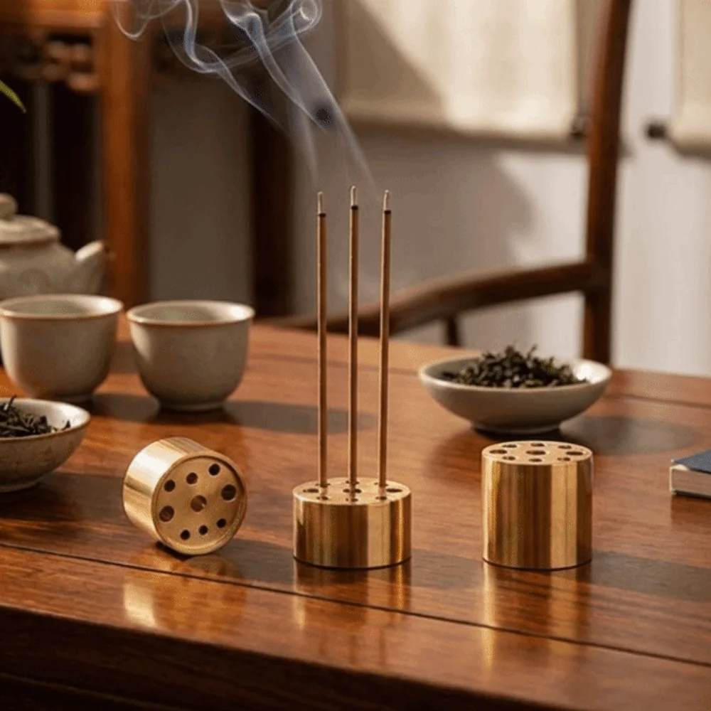 9 Holes Incense Holder Vintage Compact Fragrance Incense Stick Plate Ornament Versatile Mini Vase Meditation