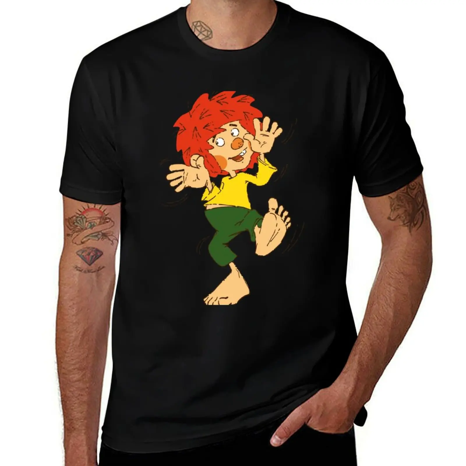 

t funny t Zeichentrickfigur shirt man t T-Shirt cotton essential shirts 100% shirts cotton Pumuckl