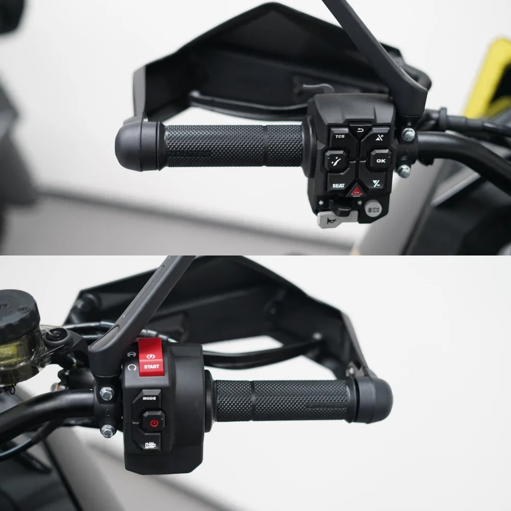 Original left and right handlebar switch horn overtaking light switch button ignition off switch accessories for ZONTES 703FOrig
