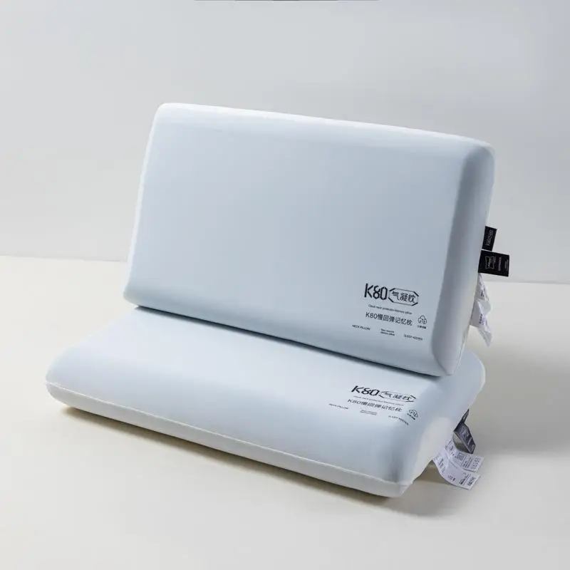 Upgraded Hotel Comfortable Memory Foam Pillow Dual Core Neck Support Deep Sleep Pillow Home Use Soft Hard Two Way Support