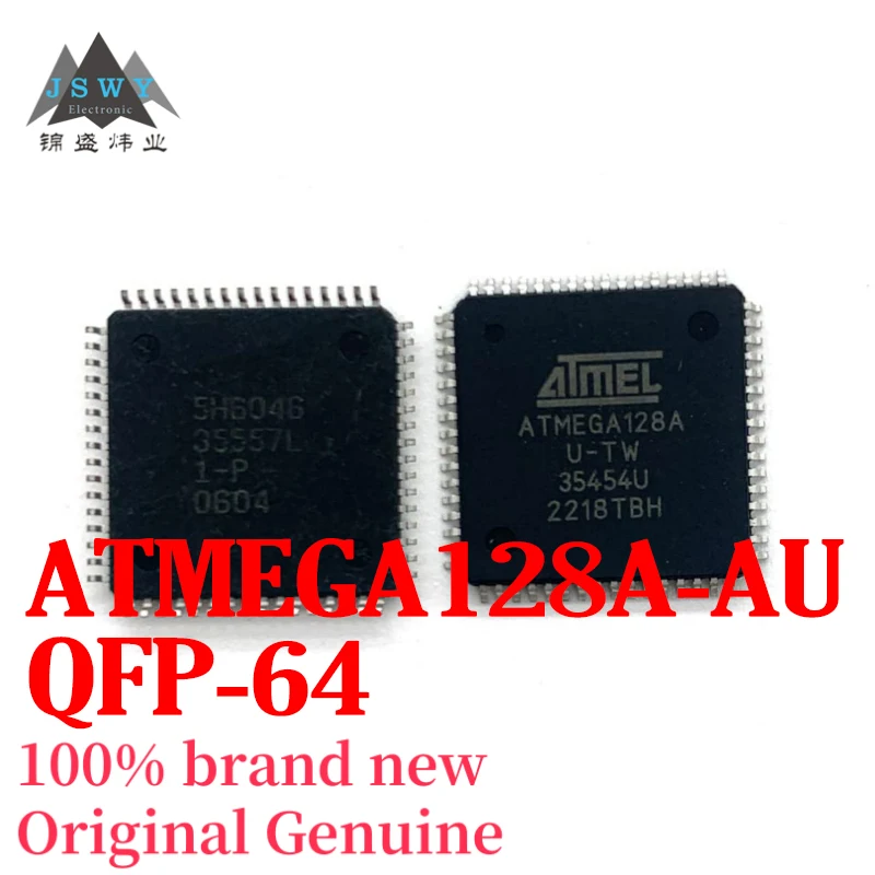 

(3/30 pieces) ATMEGA128A-AU ATMEGA128 QFP64 8-bit AVR microcontroller chip MCU Brand new genuine, free shipping