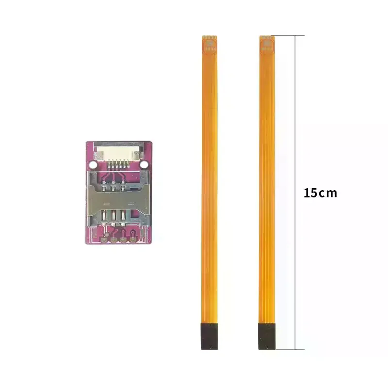 

Паяемые точки пайки чипа печатной платы ESIM для внешнего держателя карты ESIM Удлинительный кабель для карты ESIM Преобразование внешнего расширения