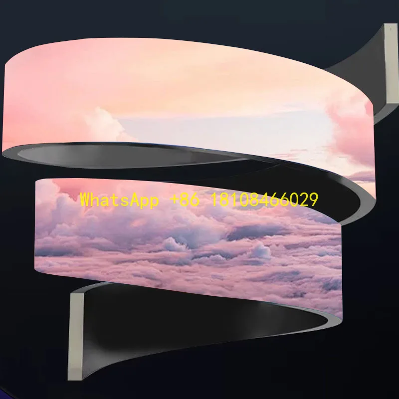 

Custom Indoor Display Wall Module Giant Advertising Video Flexible LED Screen for Exhibition Halls