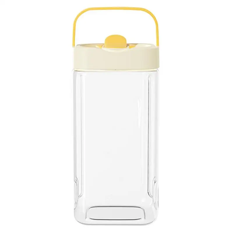 

Drink Dispenser For Fridge 3.5L Refrigerator Water Dispenser With Spigot Leakproof Jug With Spigot Tea Pitcher Large Capacity