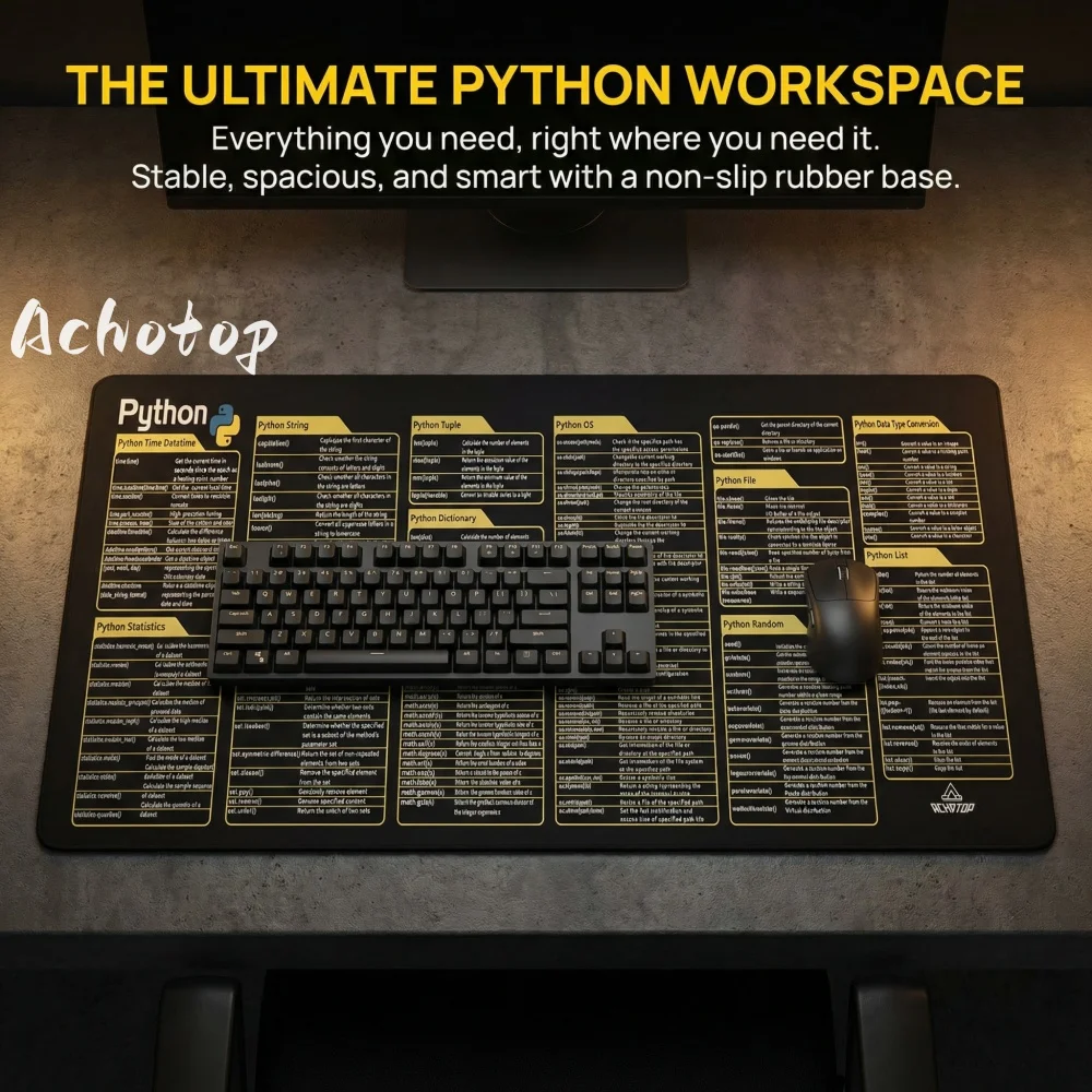 Python Mousepads Large shortcut key Desk Mat Rubber 50X100 Gaming XXL Mouse Pad