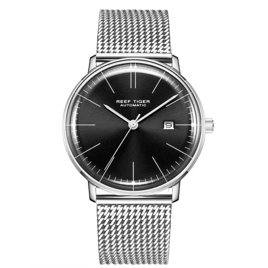 

Мужские автоматические часы Reef Tiger 45 мм, механические наручные часы с сапфировым стеклом, светящиеся, механизм Miyota