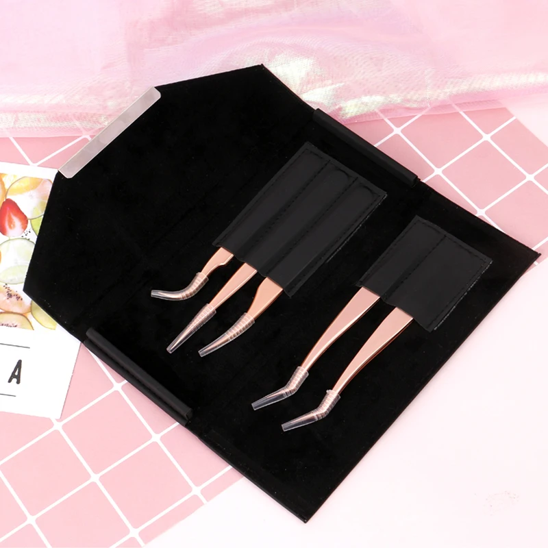 Leather Storage For Tweezers Professional Eyelash Extension Tools Bag Protect Case  Eyebrow Scissors Brushes