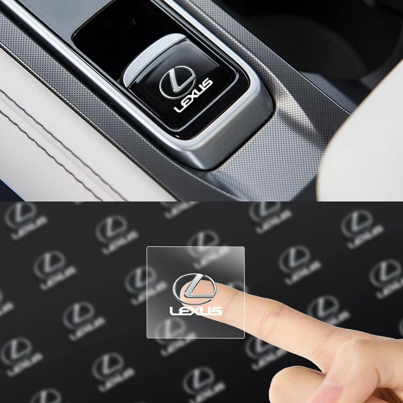

Car Emblem Logo Decorative Stickers Badge Decal Interior Styling For Lexus EX300H RX450H IS300H ES300H NX RX GS Al20 LX GX