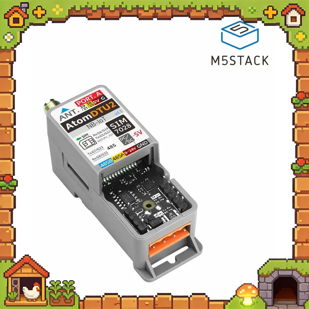 M5Stack ATOMIC DTU NB-IoT2 Global V1.1 SIM7028 Cat-NB Wireless Data Transmission Module