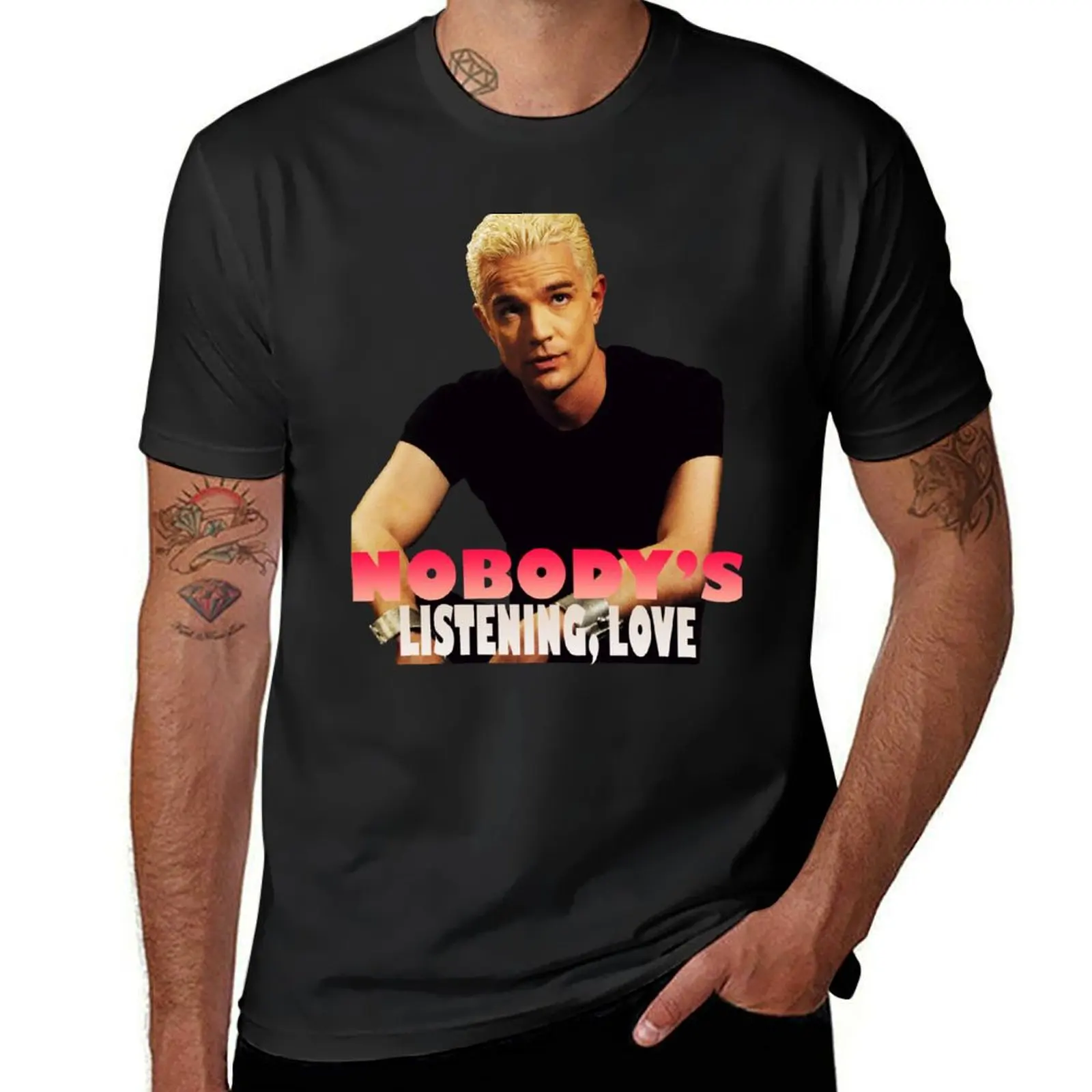 

Spike, Nobody is Listening T-Shirt customs design your own graphics men graphic t shirts