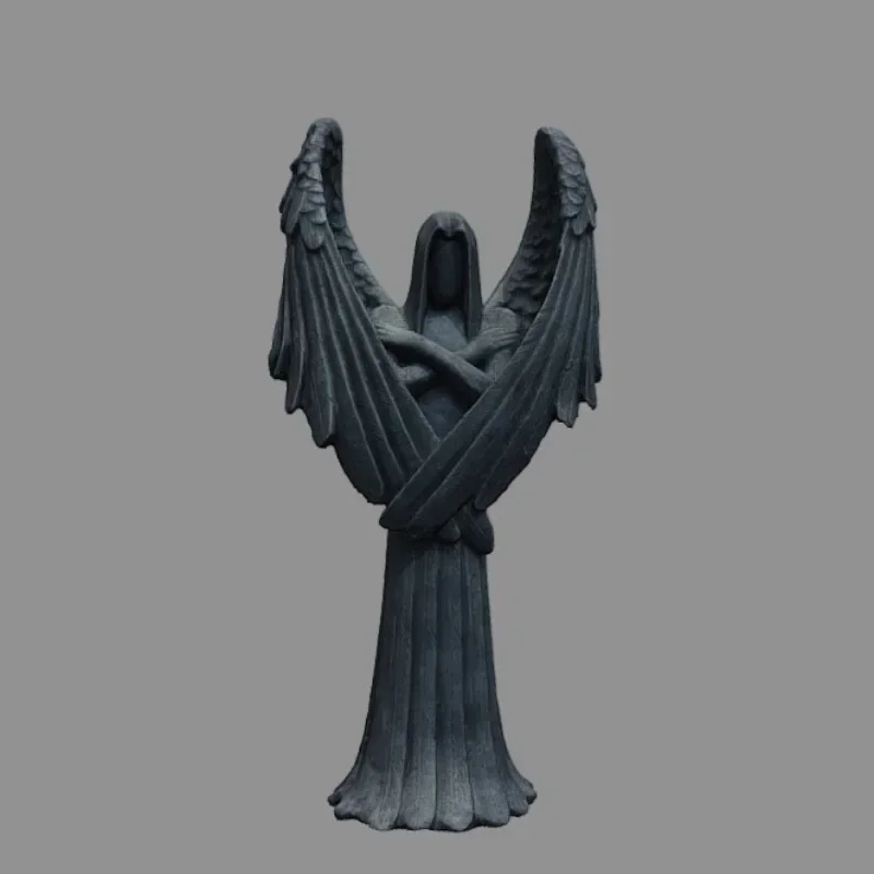 New Darkness Fallen Angel The Myth Of Cthulhu Statue Faceless Lucifer Sculpture Resin Crafts Home Simple Style Place Decorations