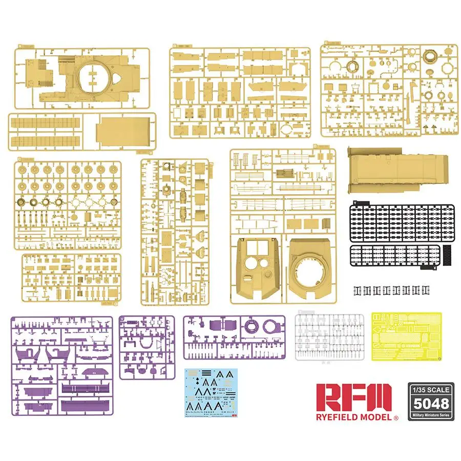 RYEFIELD RM-5048 Escala 1/35 USMC M1A1 FEP Abrams com kit de modelo de lâmina de escavadeira Combat