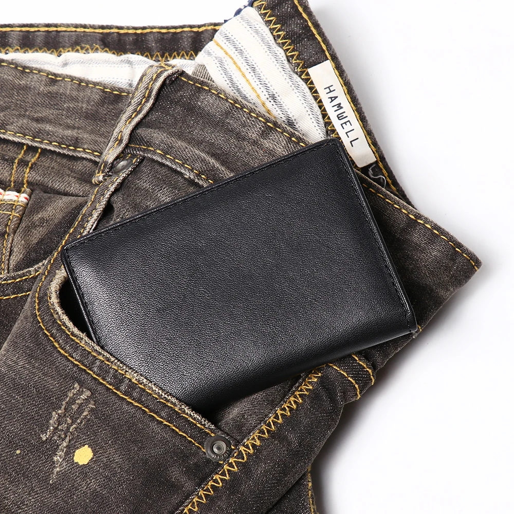 Vintage Leder-Kartenetui – Schlankes, minimalistisches Multi-Karten-Portemonnaie für Herren & Damen, für den Alltag und Pendeln, Sommer-Bestseller – Detail 4