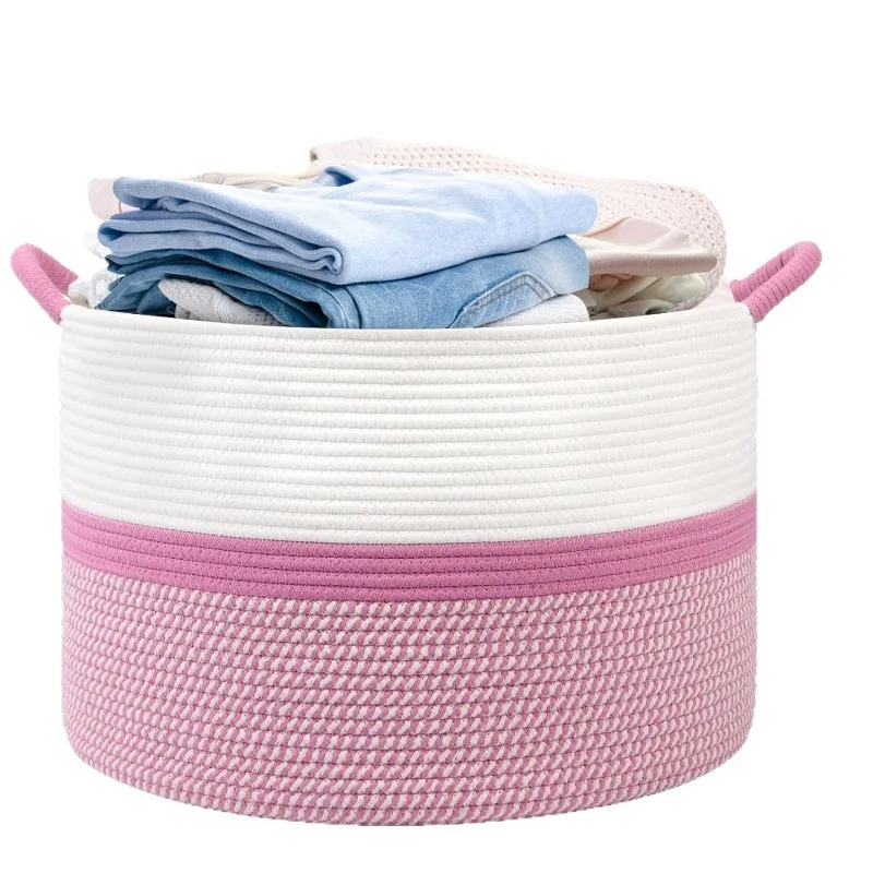 Round Large Cotton Rope Hamper, High Quality Xinyide Storage Basket with Low Return Rate