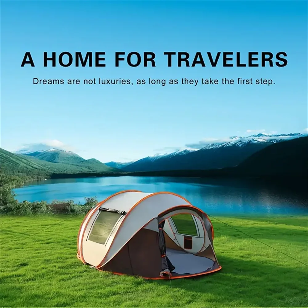 

Outdoor boat-shaped tent indoor outdoor camping hand-thrown quick-open tent camping weatherproof and mosquito-proof tent