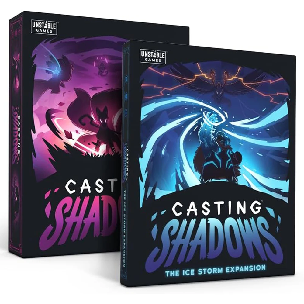 Casting Shadows Base Game The Ice Storm Expansion Bundle Card Game Board Game