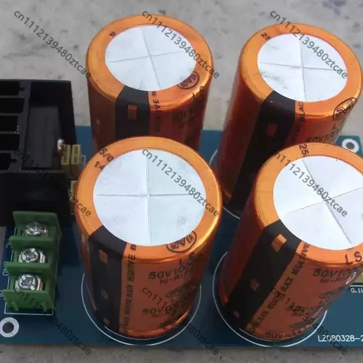 Power Supply Board For Power Amplifier With Four 10000UF Electrolytic Capacitors 25A Rectifier Bridge Audio Filter Power Board