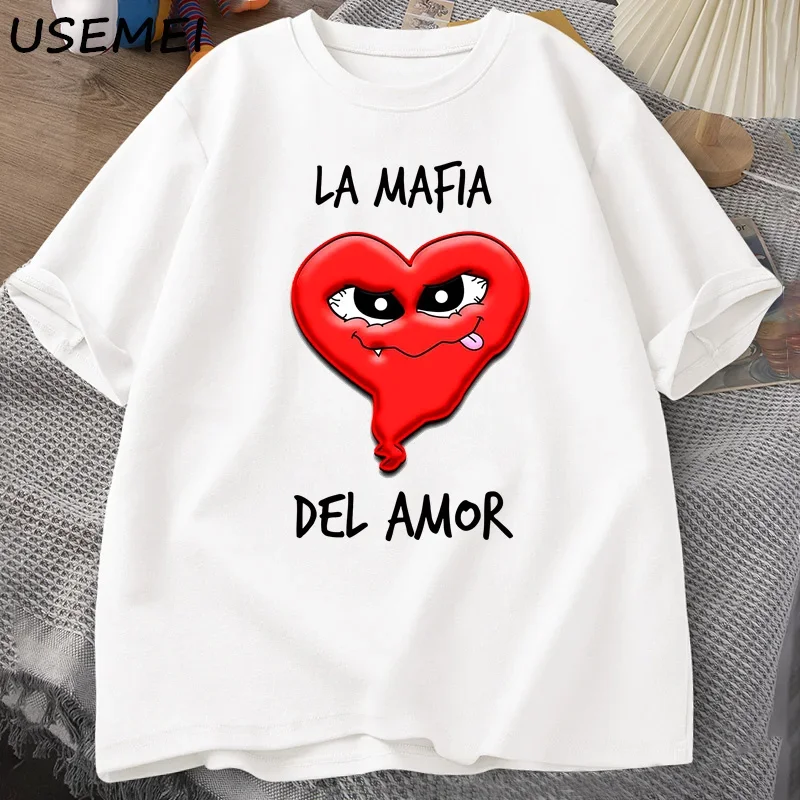 THE MAFIA OF LOVE T Shirt Funny Printed T-shirt Men Summer Tees Harajuku Fashion Tops Cotton Short Sleeve O Neck Streetwear