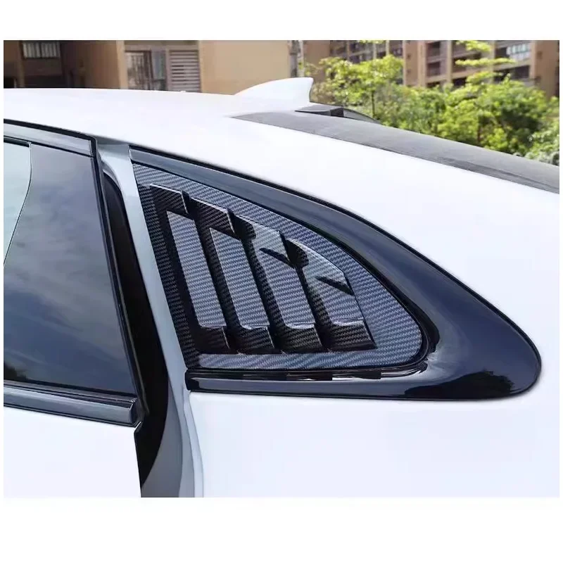 Quarter Side Window Louver for Chevrolet Malibu 2016-2022 Scoop Cover Vent Carbon Surface Spoiler Decorative Accessories