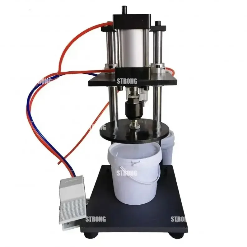 

Pneumatic Big Bucket Lids Pressing Sealing Machines Plastic Storage Bucket Capping Machine Plastic Barrel Capping Machine