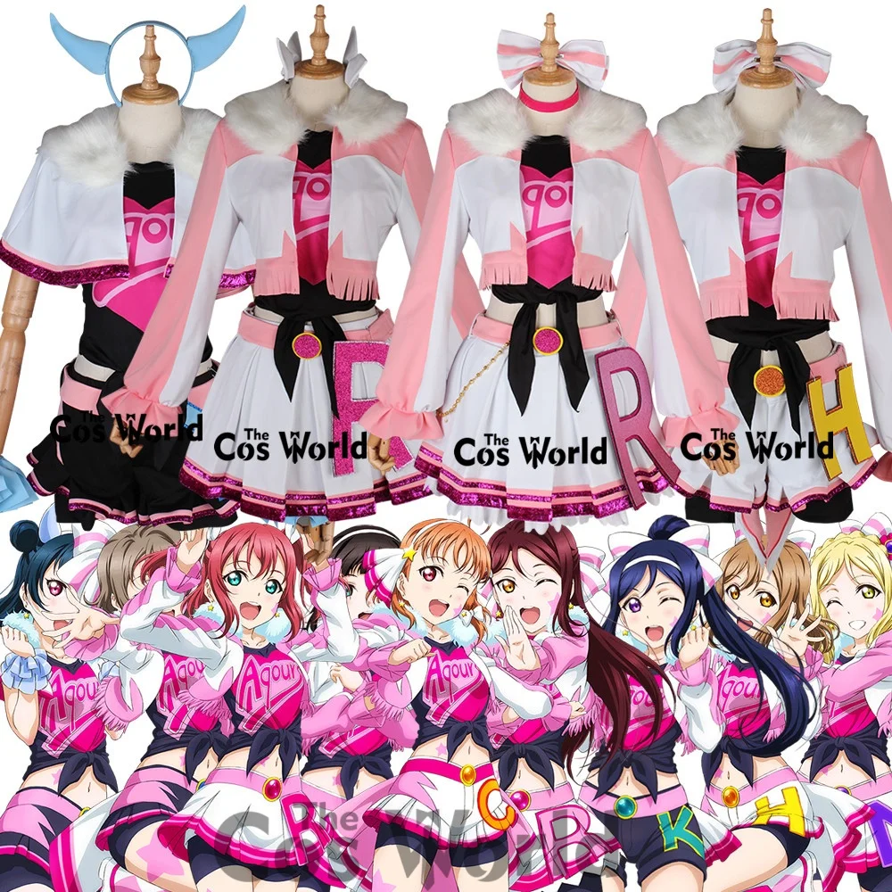 Disfraces personalizados de Anime, ropa de Cosplay, Love Live, Sunshine, Miracle Wave, Watanabe You, Takami, Chika, Ohara, Mari, Matsuura, kanan