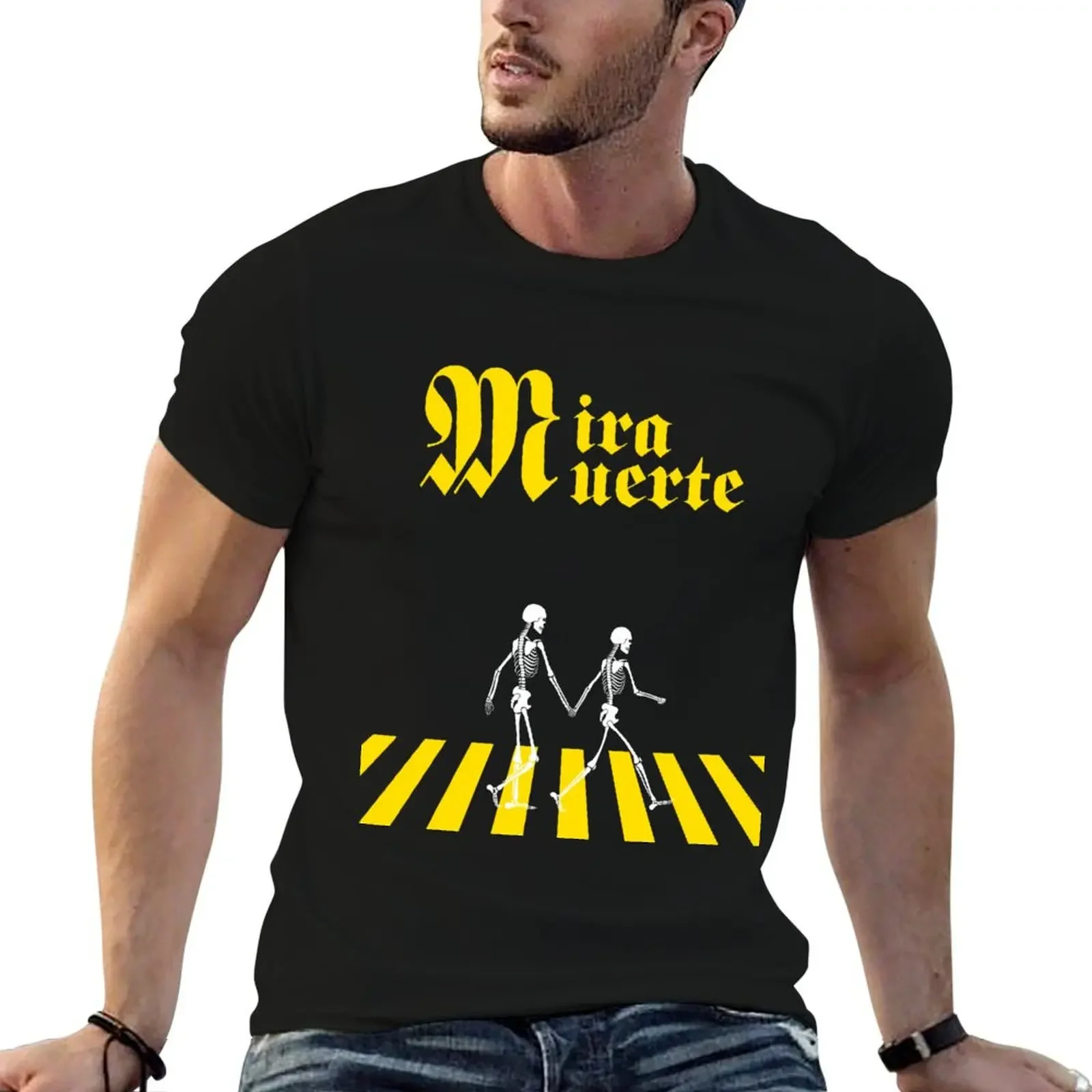 

MiraMuerte Logo Skeleton T-Shirt plain cotton graphic tees mens shirts graphic tee