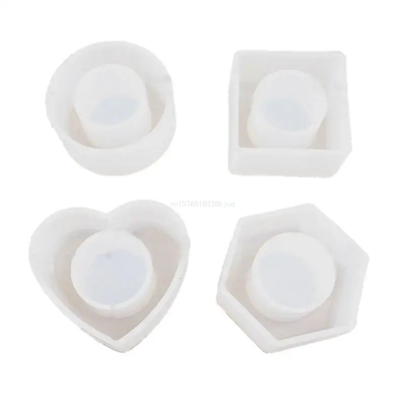 4Pcs Napkin Holder Epoxy Resin Casting Mould Tissue Box Cover Napkin Ring Mold Dropship