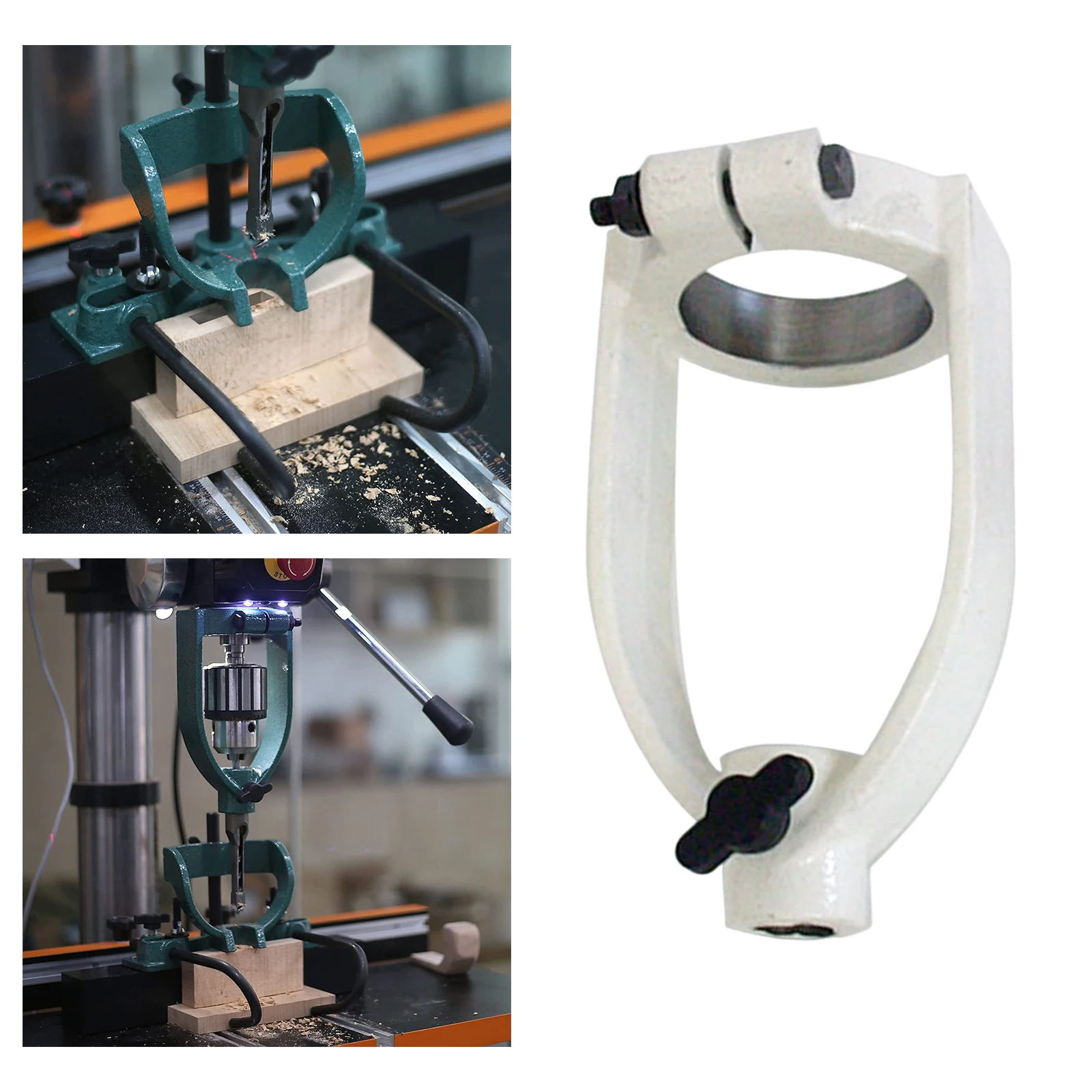 Imagem -05 - Square Hole Broca Suporte Fixo para Máquina de Broca Feito de Todo o Aço Fundição Broca Anexo Sturdy Acessórios Profissionais