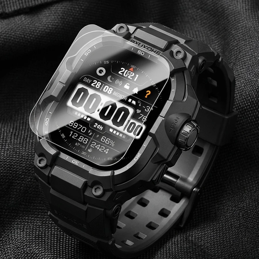 

strap+ Metal Case for Apple Watch Ultra 3 2 Bands 49mm 46mm 45mm 44mm Tactical Bracelet Cover correa iwatch 11 10 9 8 7 6 5 SE 3