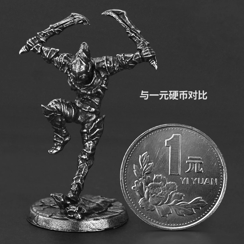 Metal Hell Survivor Soldier Action Figure - Desktop Miniature Ornament Creative Board Game Piece Collectible Model Toy for Boys