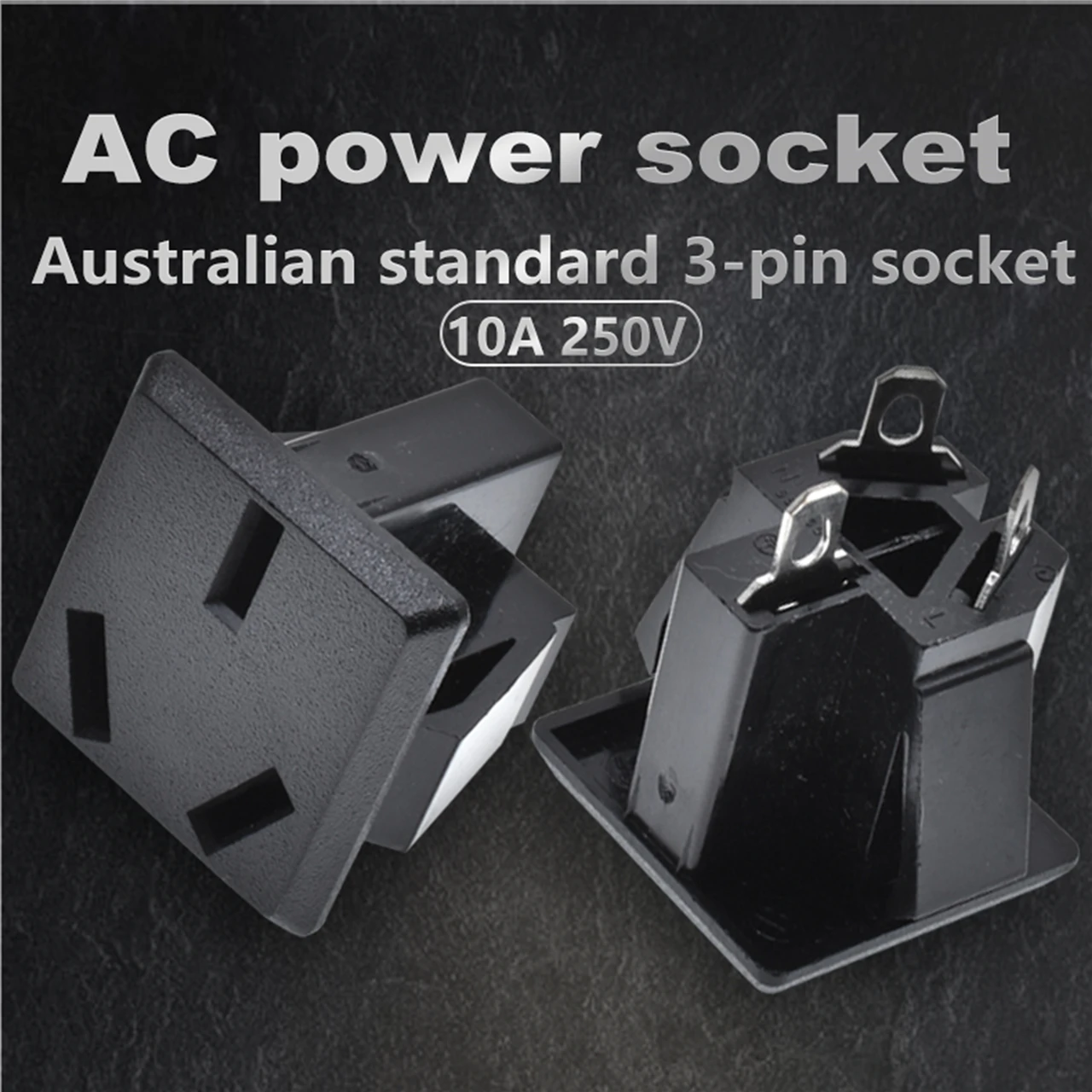 Black Copper 10/16A 250V American Japan Australian British EU Germany French Brazil Universal Electrical AC power socket