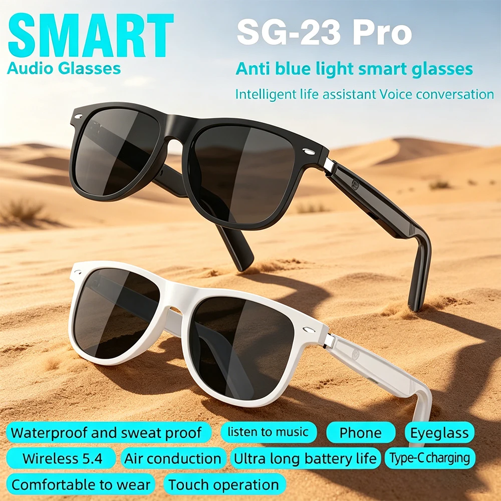 SG‑23 Pro Smart Audio Glasses  - огляд і ціна Music Audio Pro