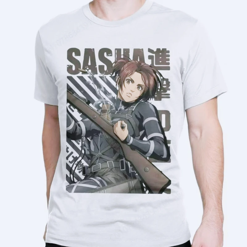 

Sasha Braus Men's and Women's Same AOT Anime Retro T-Shirt Short Sleeve Crew Neck T-Shirt Cotton Plus Size Clothing