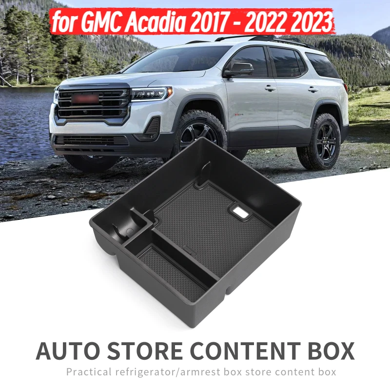 

for GMC Acadia 2017 - 2022 2023 Car Center Console Armrest Storage Box Tray Organizer Interior Accessories
