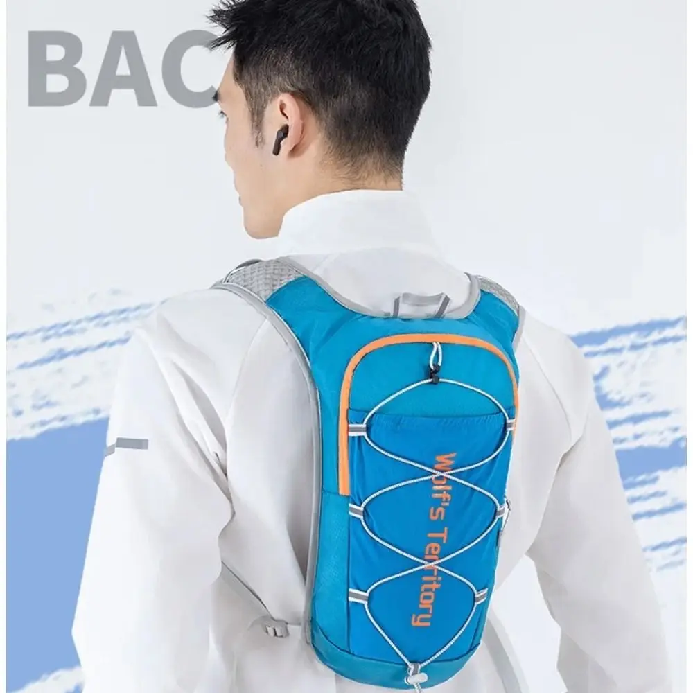 Breathable Sports Marathon Backpack Waterproof Multiple Pockets Ourdoor hiking backpack Nylon Material Adjustable