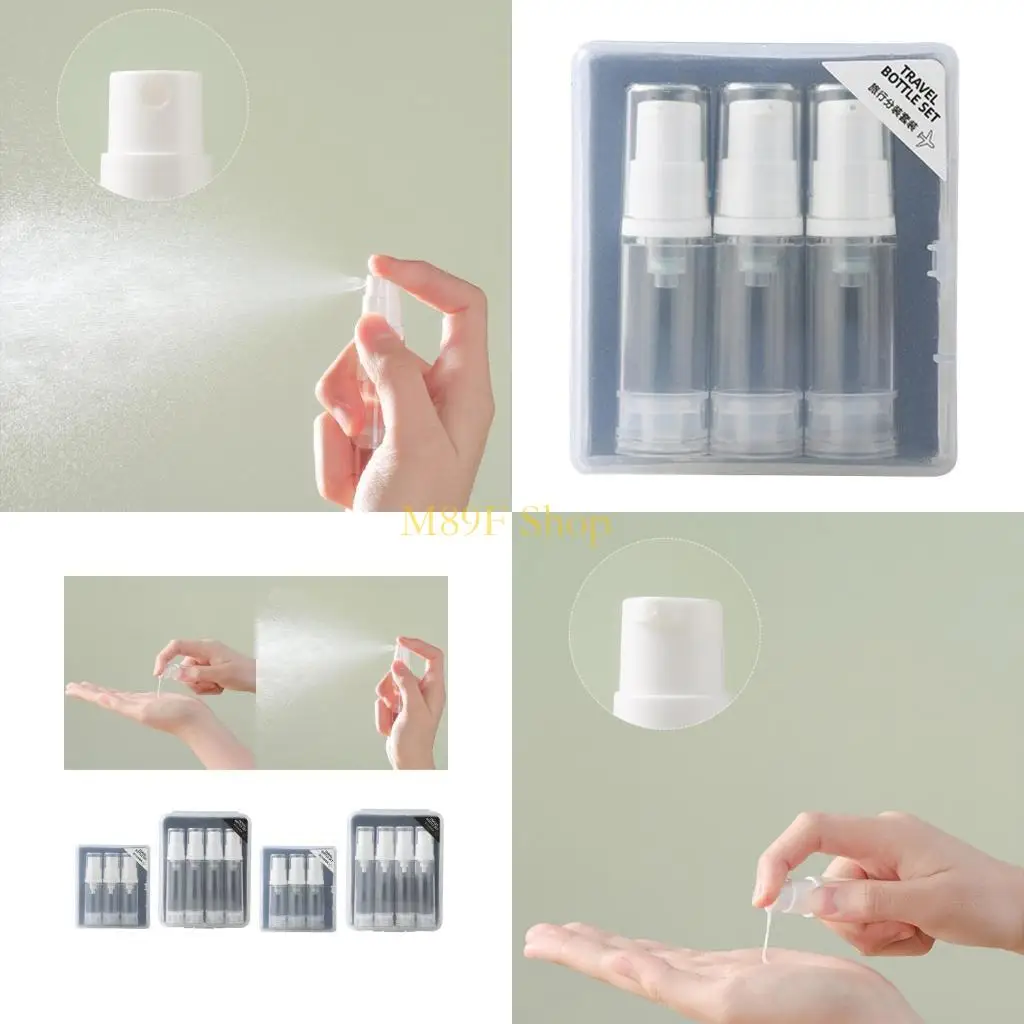 M89F 3 / 4pcs Bouteille d'immotation rechargeable bouteille pulvérisation vide Conteneur vide