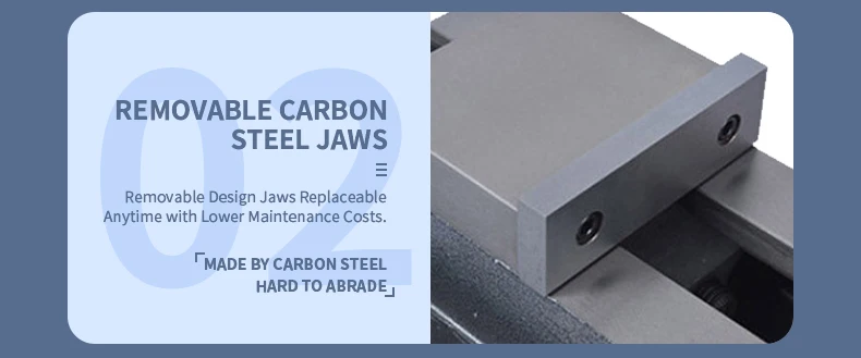 Fräsmaschine CNC-Präzisionsmaschinenschraubstock 5 Zoll 6 Zoll 8 Zoll Bearbeitungszentrum Winkelschraubstock Flachzange – Detail 3