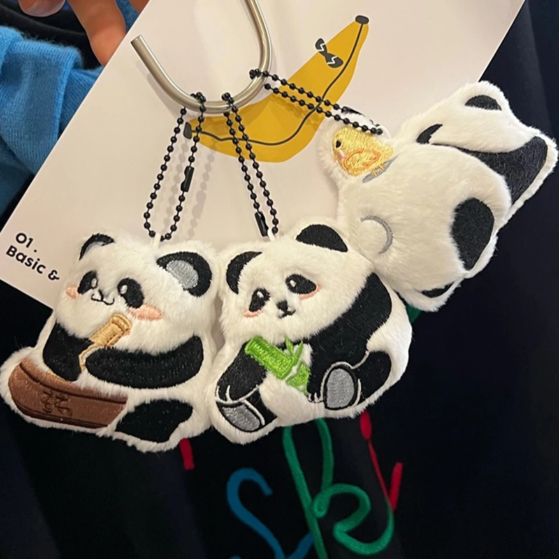 Cartoon Pluche Schattige Panda Pop Speelgoed Hanger Rugzak Ophangingen Ornament Accessoires Geschenken