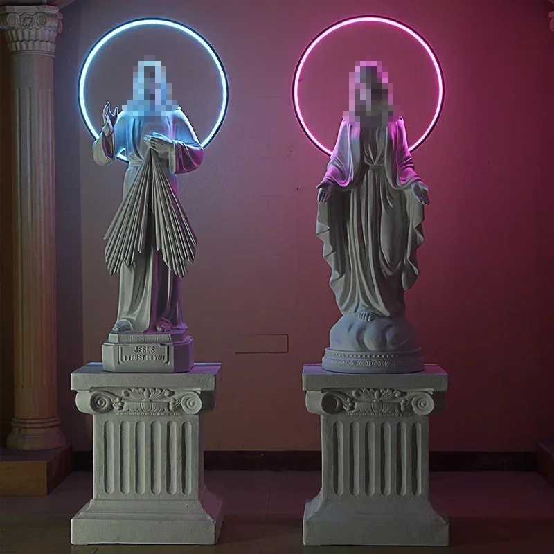 

Luminous Special Decoration Decoration Plaster Statue Garden Bar KTV Restaurant Sculpture